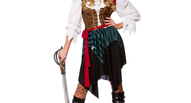 e-carnavalskleding-SYK Sexy Carribische piraten jurk Tess