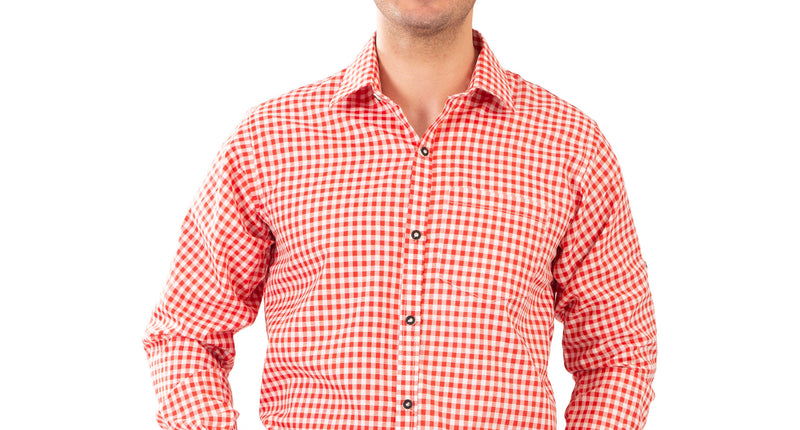 e-carnavalskleding-SYK Shirt oktoberfest rood wit geblokt