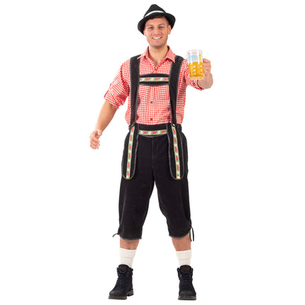 e-carnavalskleding-SYK Shirt oktoberfest rood wit geblokt