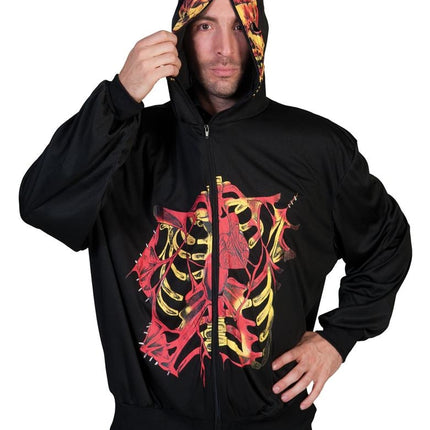 e-carnavalskleding-SYK Skeleton hoodie voor Halloween
