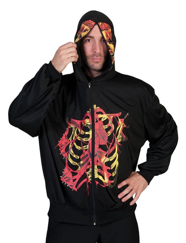 e-carnavalskleding-SYK Skeleton hoodie voor Halloween