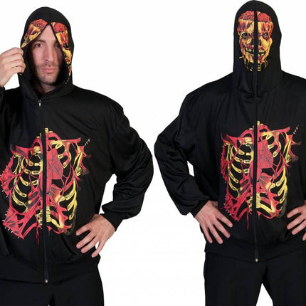e-carnavalskleding-SYK Skeleton hoodie voor Halloween