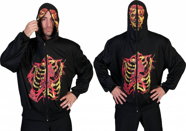 e-carnavalskleding-SYK Skeleton hoodie voor Halloween
