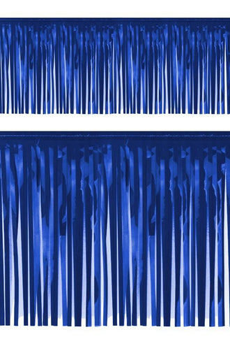 e-carnavalskleding-SYK Slierten folie guirlande blauw 6mtr