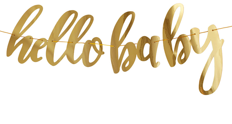 e-carnavalskleding-SYK Slinger "Hello Baby" 360cm goud