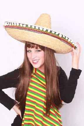 e-carnavalskleding-SYK Sombrero luxe 45 cm met balletjes