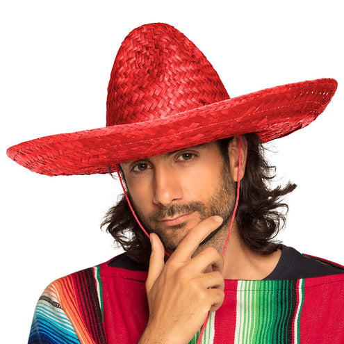 e-carnavalskleding-SYK Sombrero rood Viva Mexico