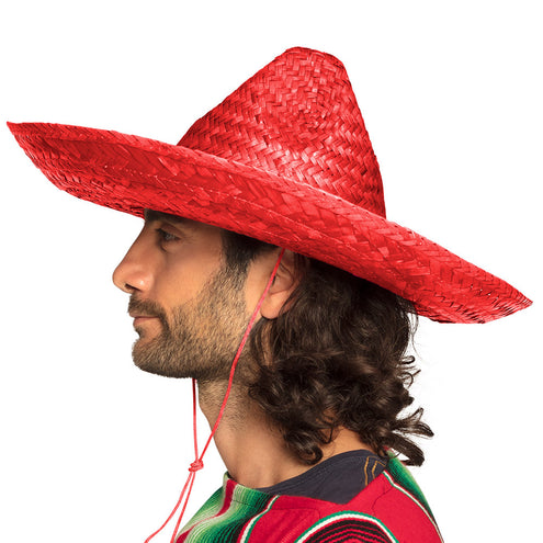 e-carnavalskleding-SYK Sombrero rood Viva Mexico