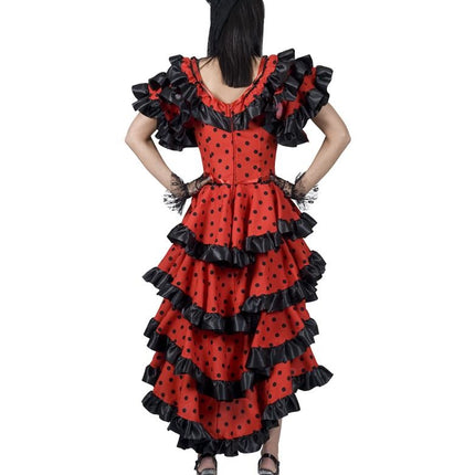 e-carnavalskleding-SYK Spaanse Flamenco jurk Elvita dames