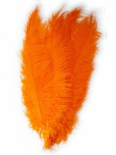e-carnavalskleding-SYK Spadonische veer oranje per stuk