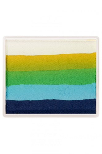 e-carnavalskleding-SYK Spliktcake 50gram blauw-groen-wit