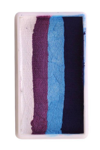 e-carnavalskleding-SYK Splitcake blauw tinten- paars-roze 28gram