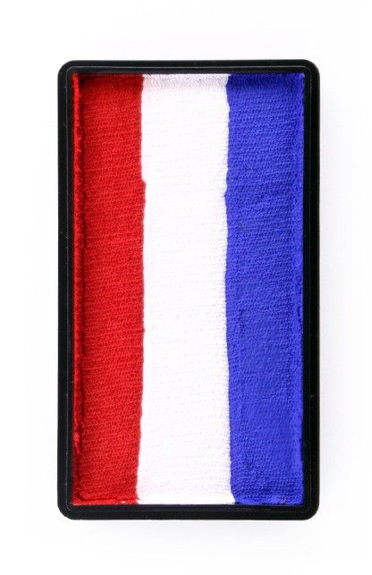 e-carnavalskleding-SYK Splitcake rood-wit-blauw 28gram