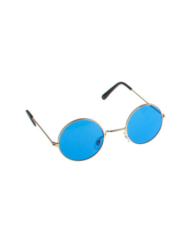 e-carnavalskleding-SYK Steampunk bril met blauwe glazen