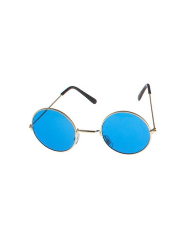 e-carnavalskleding-SYK Steampunk bril met blauwe glazen
