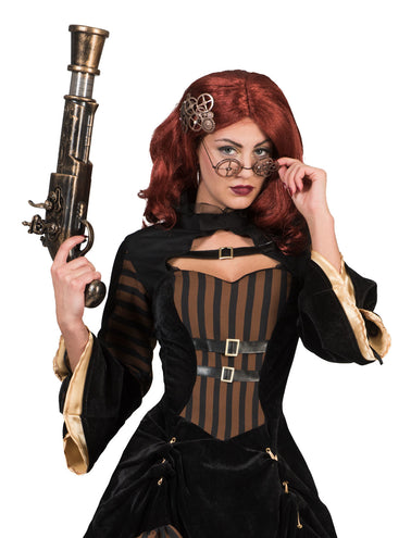 e-carnavalskleding-SYK Steampunk bril met tandwielen