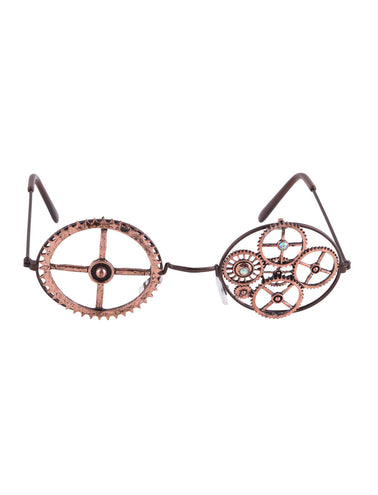 e-carnavalskleding-SYK Steampunk bril met tandwielen
