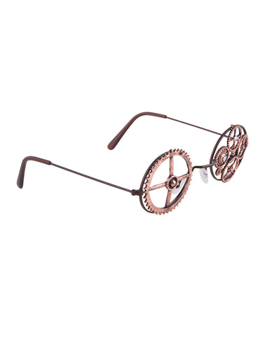 e-carnavalskleding-SYK Steampunk bril met tandwielen