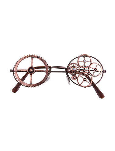 e-carnavalskleding-SYK Steampunk bril met tandwielen