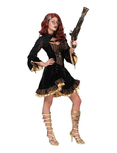 e-carnavalskleding-SYK Steampunk jurk Sally