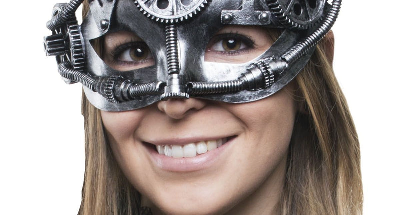 e-carnavalskleding-SYK Steampunk masker met tandwiel