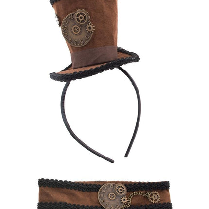 e-carnavalskleding-SYK Steampunk verkleed set Victoria 2-dlg