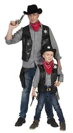 e-carnavalskleding-SYK Stoer cowboyvest zwart