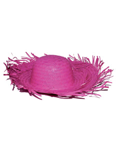 e-carnavalskleding-SYK Stro hoed Aloha fuchsia