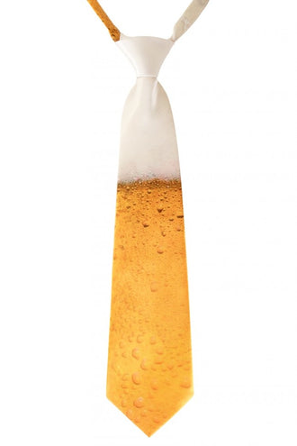 e-carnavalskleding-SYK Stropdas bier print