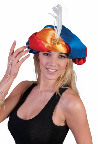 e-carnavalskleding-SYK Sultan hoed multi kleuren