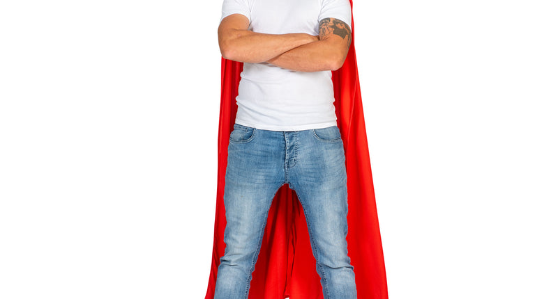 e-carnavalskleding-SYK Super Hero Cape Reddy rood
