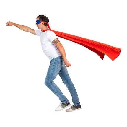e-carnavalskleding-SYK Super Hero Cape Reddy rood