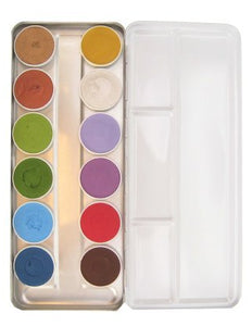 e-carnavalskleding-SYK Superstar schmink palet aqua skin tone sprookjes/dieren 12 klen (12