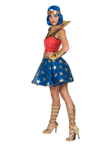 e-carnavalskleding-SYK Superwoman jurk voor dames