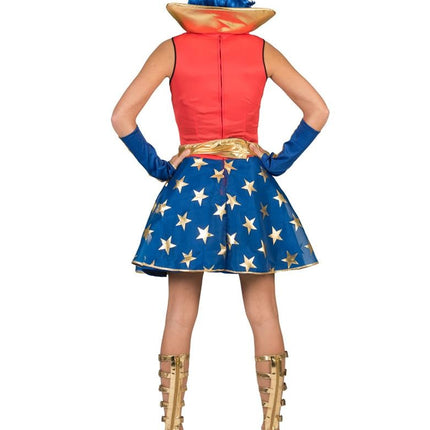 e-carnavalskleding-SYK Superwoman jurk voor dames