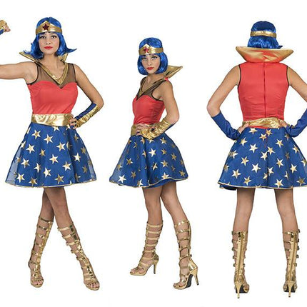 e-carnavalskleding-SYK Superwoman jurk voor dames