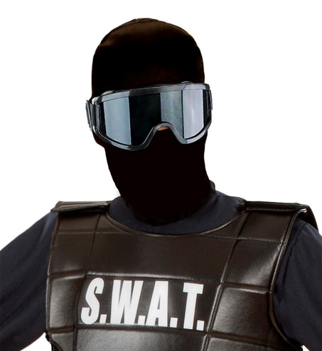 e-carnavalskleding-SYK Swat of Ski bril zwart Damian