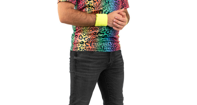 e-carnavalskleding-SYK T-shirt neon panter