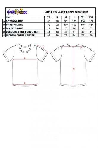 e-carnavalskleding-SYK T-shirt neon panter