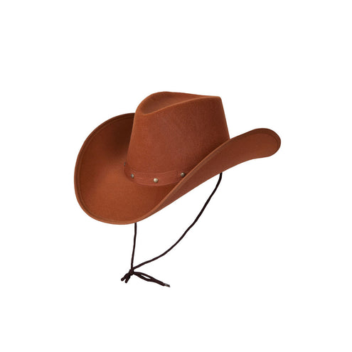 e-carnavalskleding-SYK Texaanse cowboyhoed bruin