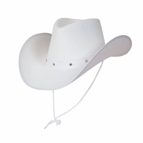 e-carnavalskleding-SYK Texaanse cowboyhoed wit