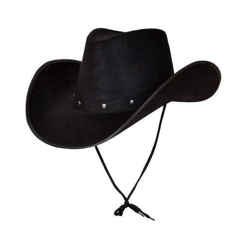 e-carnavalskleding-SYK Texaanse cowboyhoed zwart