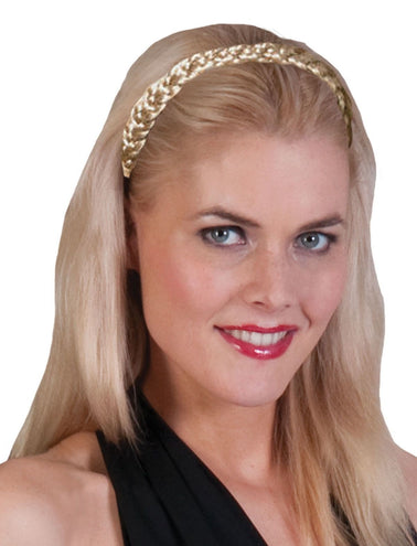 e-carnavalskleding-SYK Tiara met blonde vlecht