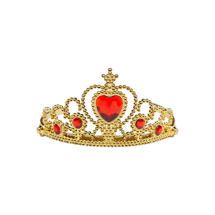 e-carnavalskleding-SYK Tiara met gouden kroon