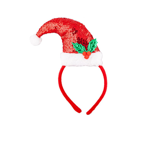 e-carnavalskleding-SYK Tiara met mini  kerstmuts Santa