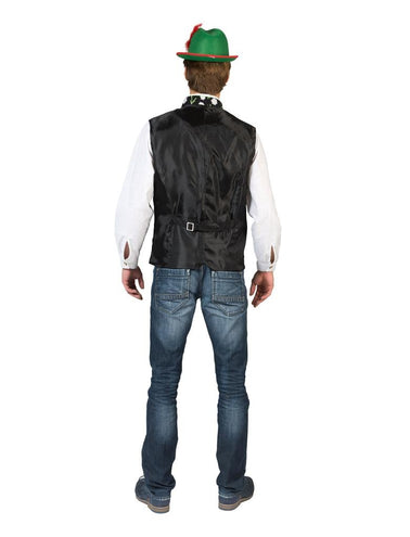 e-carnavalskleding-SYK Tiroler vest met edelweis print