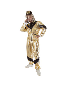 e-carnavalskleding-SYK Trainingspak Simon goud zwart