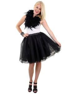 e-carnavalskleding-SYK Tule rok deluxe zwart dames