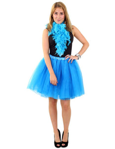 e-carnavalskleding-SYK Tule rok Maud deluxe blauwdames