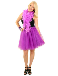 e-carnavalskleding-SYK Tule rok Milou deluxe paars dames